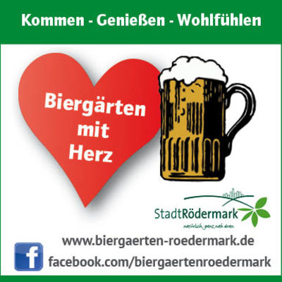 Bierg�rten mit Herz_ reprohaus R�dermark